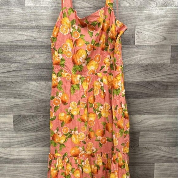Lemons and Oranges Tiered Maxi Dress - Picture 4 of 9